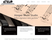 Tablet Screenshot of hoopermusicstudio.com